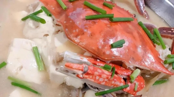 寻味前湾——梭子蟹豆腐煲